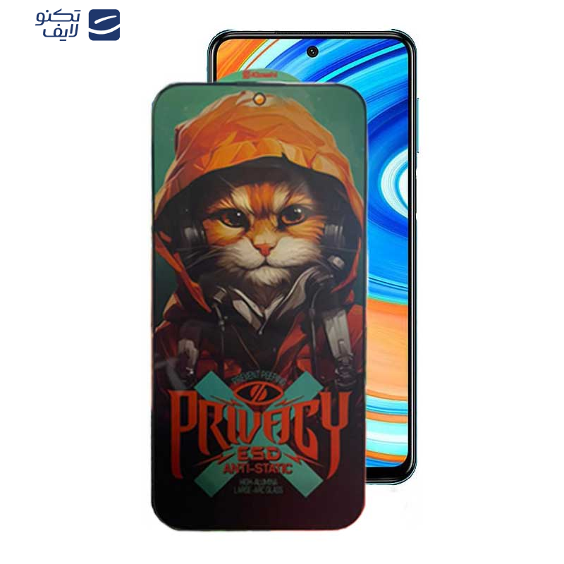  محافظ صفحه نمایش حریم شخصی اپیکوی مدل Privacy Hoodie Cat مناسب برای گوشی موبایل شیائومی Redmi Note 9 Pro Max / Note 9 Pro 5G /Note 9 Pro 4G (India)/ Note 9 Pro  4G (Global) /Note 9S