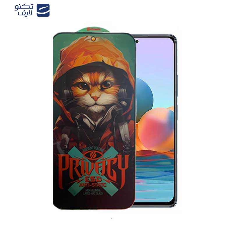 محافظ صفحه نمایش حریم شخصی اپیکوی مدل Privacy Hoodie Cat مناسب برای گوشی موبایل شیائومی Redmi Note 10 Pro Max / Note 10 Pro 4G (India) /Note 10 Pro 4G (International)/ Note 10 Lite