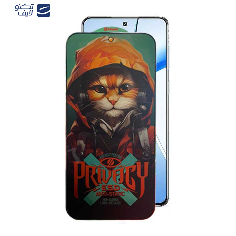 محافظ صفحه نمایش حریم شخصی اپیکوی مدل Privacy Hoodie Cat مناسب برای گوشی موبایل وان پلاس Nord CE4/ Nord CE3/ 10R/ 10T/ Ace Pro/ Ace/ 10R 150W