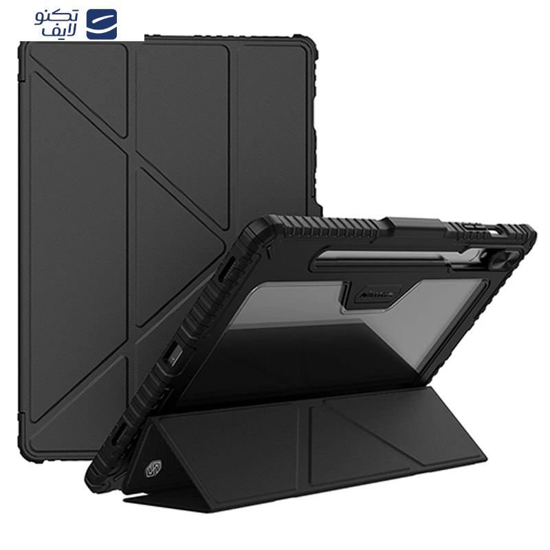 کیف کلاسوری نیلکین مدل Camshield Bumper Flip Folding مناسب برای تبلت سامسونگ Galaxy Tab S10 Plus/S9 Plus/S8 Plus/S7 Plus/S7 Fe