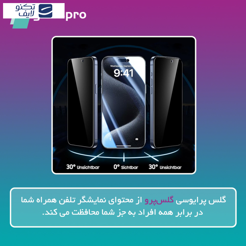 محافظ صفحه نمایش پرایوسی گلس پرو مدل Resistant مناسب برای گوشی موبایل سامسونگ Galaxy Z Fold6