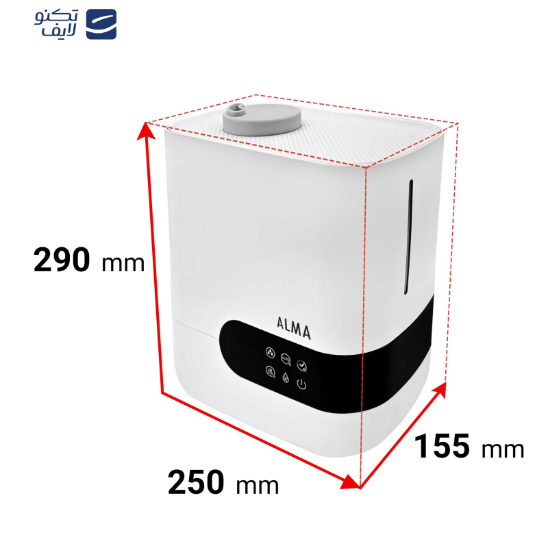 دستگاه بخور سرد و گرم آلما مدل HCW-372