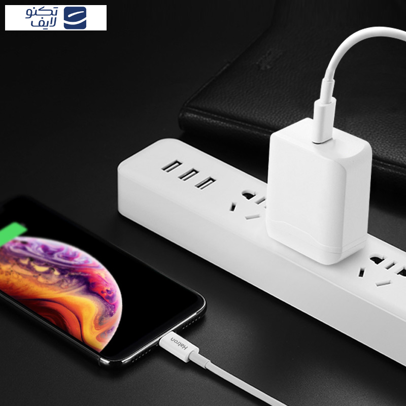 کابل شارژ USB-C به لایتنینگ  هترون مدل  MFI HC365i طول 1متر