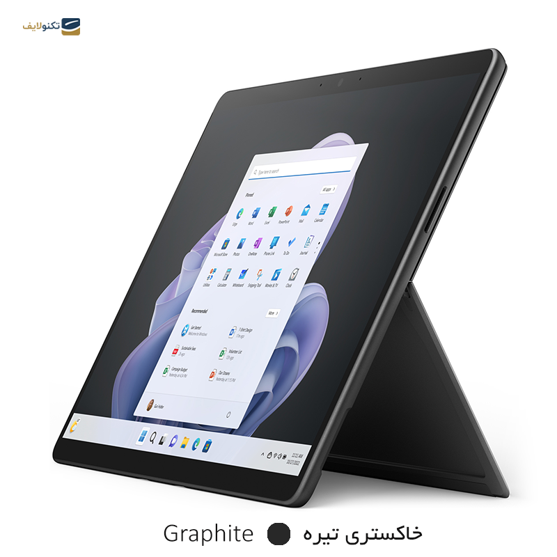 gallery-تبلت مایکروسافت مدل Surface Pro 9 i5 ظرفیت 128 گیگابایت رم 8 گیگا‌بایت با کیبورد Black Type Cove copy.png