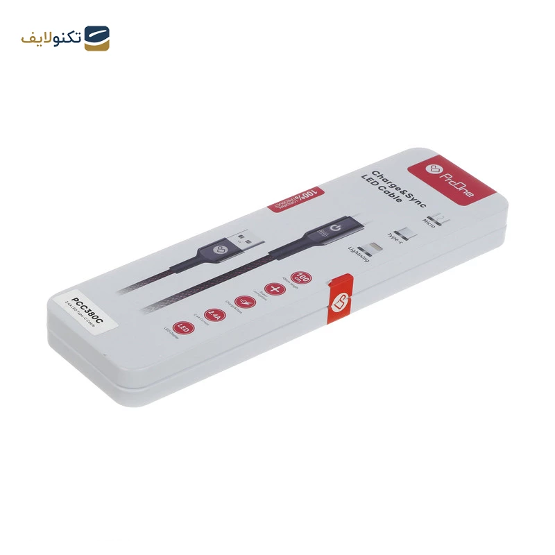 کابل تبدیل USB به USB-C پرووان مدل PCC380C طول 1 متر