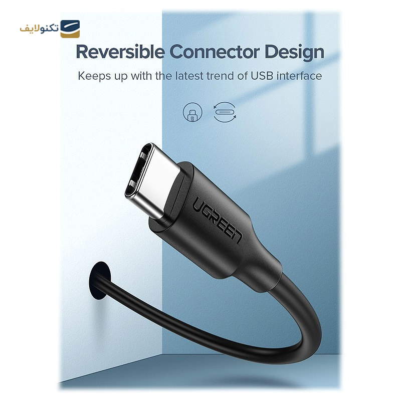 gallery-کابل USB-C به USB 2.0 A یوگرین US287 مدل 60123 طول 2 متر copy.png