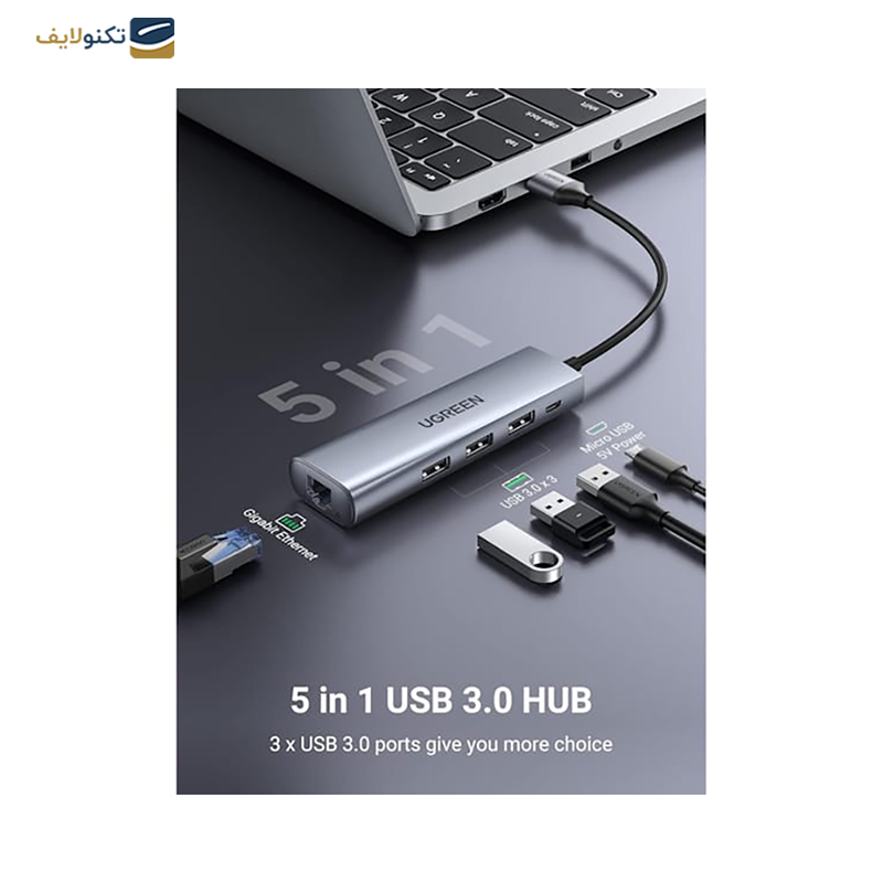 gallery-هاب USB یوگرین 5 پورت مدل CM475 60554 copy.png