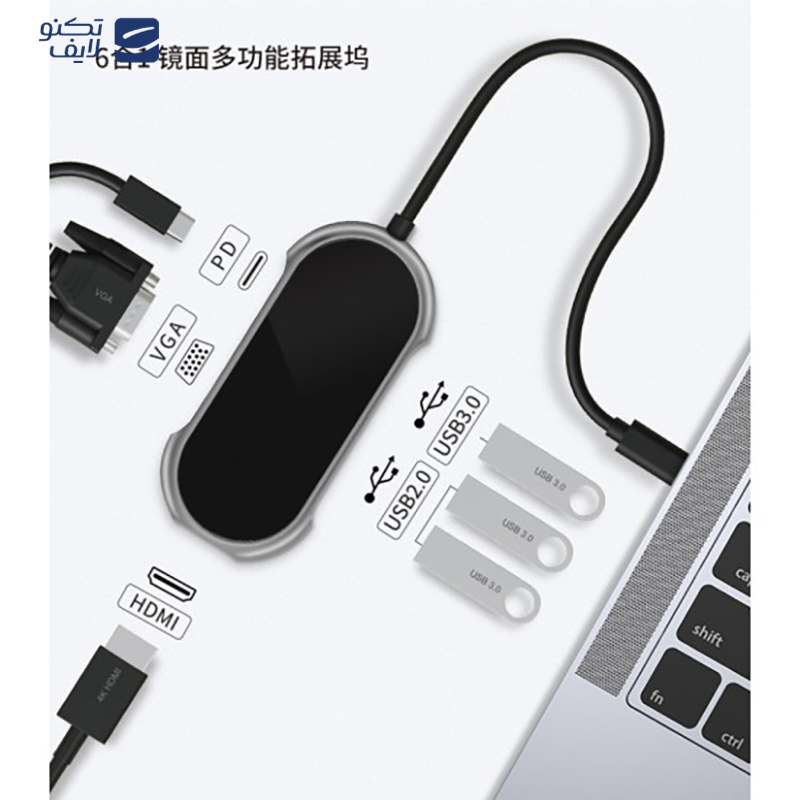 gallery-هاب USB-C جی سی پال 4 پورت مدل Onyx USB-C 4-Port Hub JCP6252 copy.png