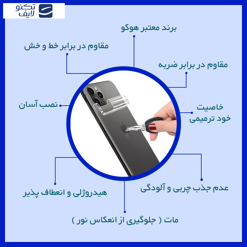 محافظ پشت گوشی شفاف هوکو مدل HyGEL مناسب برای گوشی موبایل اپل iPhone 13 Pro Max