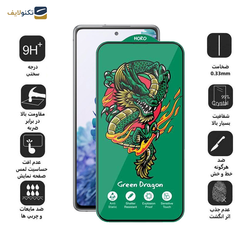 محافظ صفحه نمایش اِپیکوی مدل Green Dragon ExplosionProof مناسب برای گوشی موبایل سامسونگ Galaxy S20 FE 5G/4G/M31s 4G