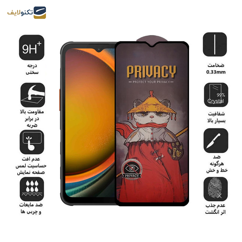 محافظ صفحه نمایش حریم شخصی اپیکوی مدل Airbag Privacy مناسب برای گوشی موبایل سامسونگ Galaxy A14 4G/5G /Xcover7