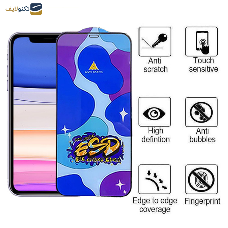 محافظ صفحه نمایش اپیکوی مدل Star ESD مناسب برای گوشی موبایل اپل iPhone 11/XR