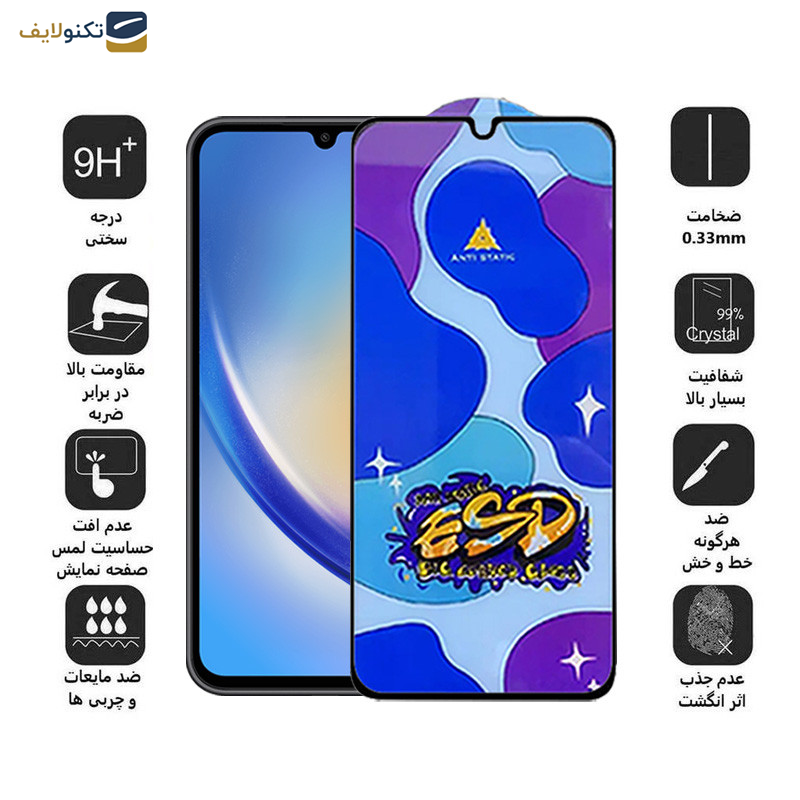 محافظ صفحه نمایش اپیکوی مدل Star ESD مناسب برای گوشی موبایل سامسونگ Galaxy A34 5G