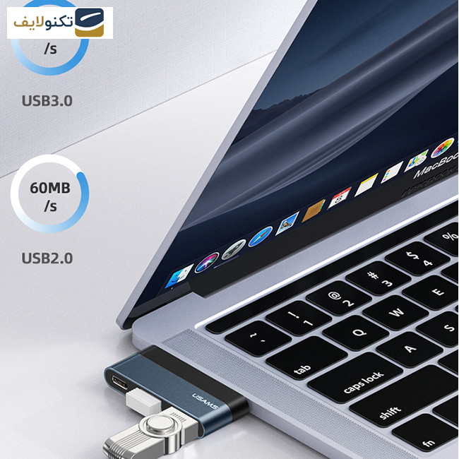 هاب 3 پورت USB-C یوسمز مدل US-SJ490