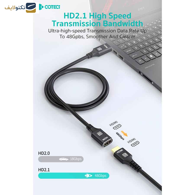 کابل افزایش طول HDMI کوتتسی مدل 87413 طول 1.0متر