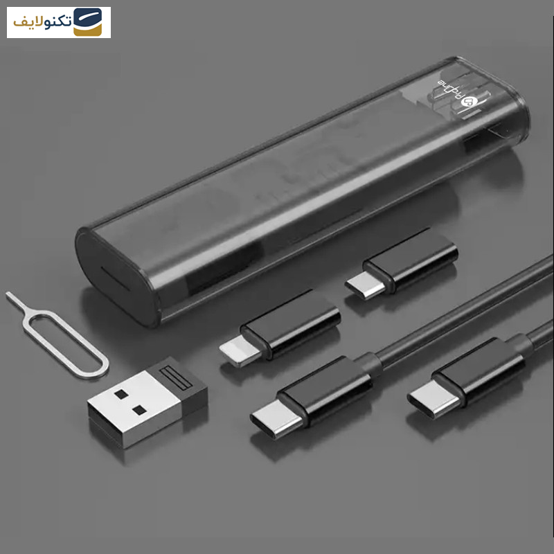 کابل تبدیل USB-C به USB-C / لایتنینگ / USB / microUSB پرووان مدل PCK003 طول 0.27 متر