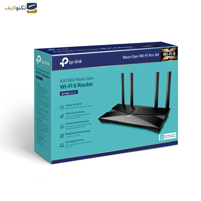 روتر بی سیم تی پی-لینک مدل Archer ax10 Wi-Fi 6