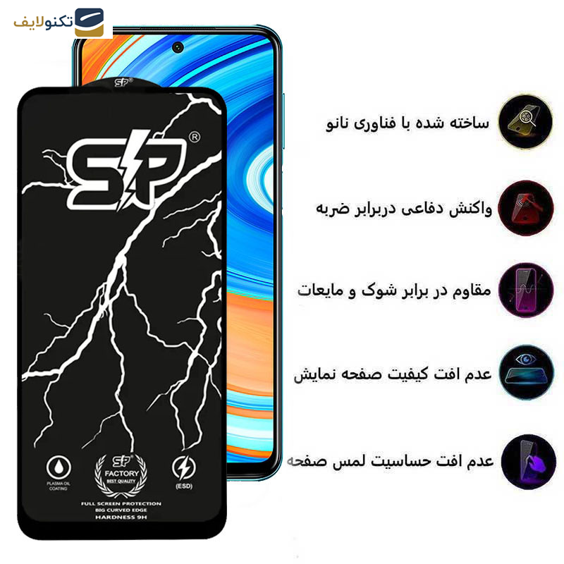 محافظ صفحه نمایش اپیکوی مدل SP Factory مناسب برای گوشی موبایل شیائومی Redmi Note 9 Pro Max/Note 9 Pro 5G/Note 9 Pro 4G /Note 9 Pro 4G (Global)/Note 9S