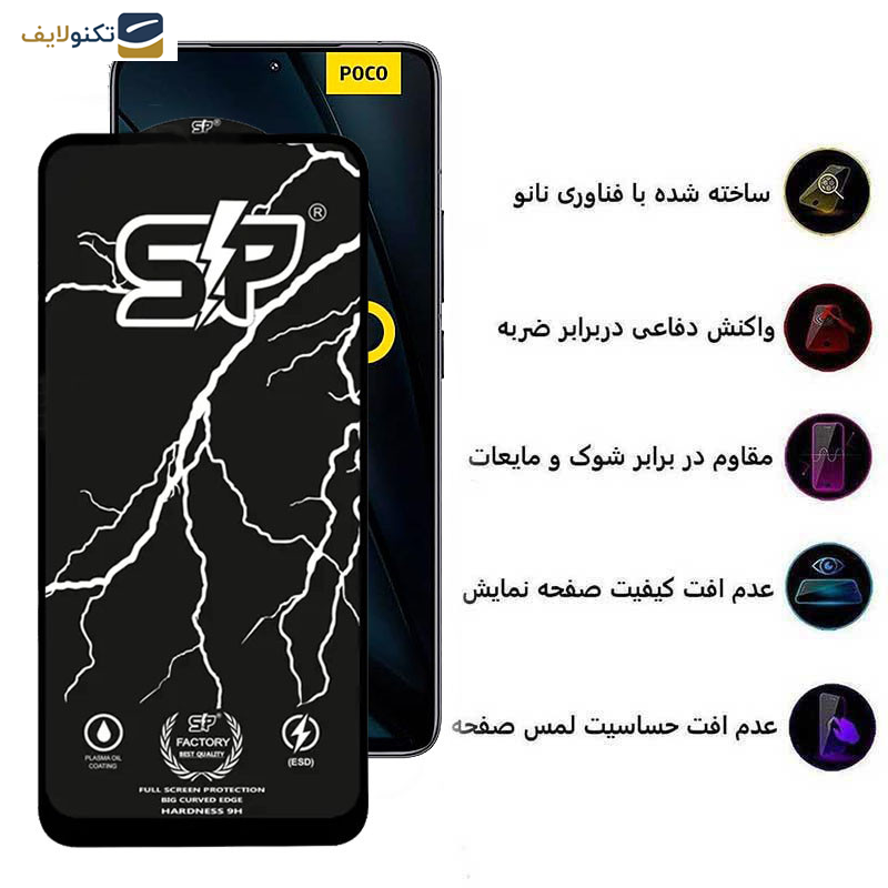 محافظ صفحه نمایش اپیکوی مدل SP Factory مناسب برای گوشی موبایل شیائومی Poco F6 Pro/Poco F6/Turbo 3