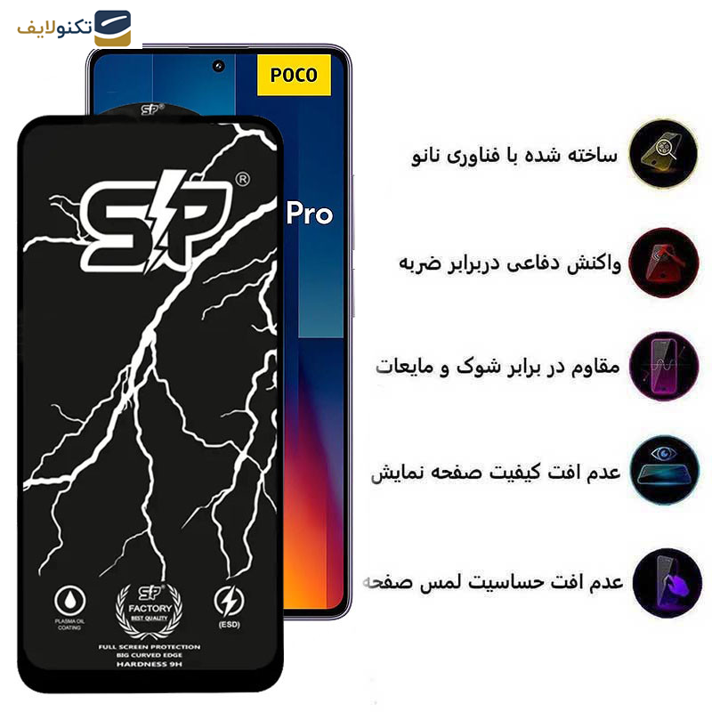 محافظ صفحه نمایش اپیکوی مدل SP Factory مناسب برای گوشی موبایل شیائومی Poco M6 Pro 4G/ X6 Pro 5G/ X6 5G/ X5 Pro/ X5/ X4 Pro 5G/ X3 Pro/ X3 NFC/ X3