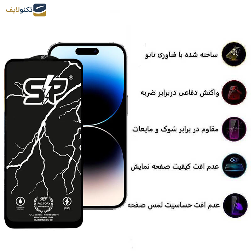 محافظ صفحه نمایش اپیکوی مدل SP Factory مناسب برای گوشی موبایل اپل iPhone 14 Pro  