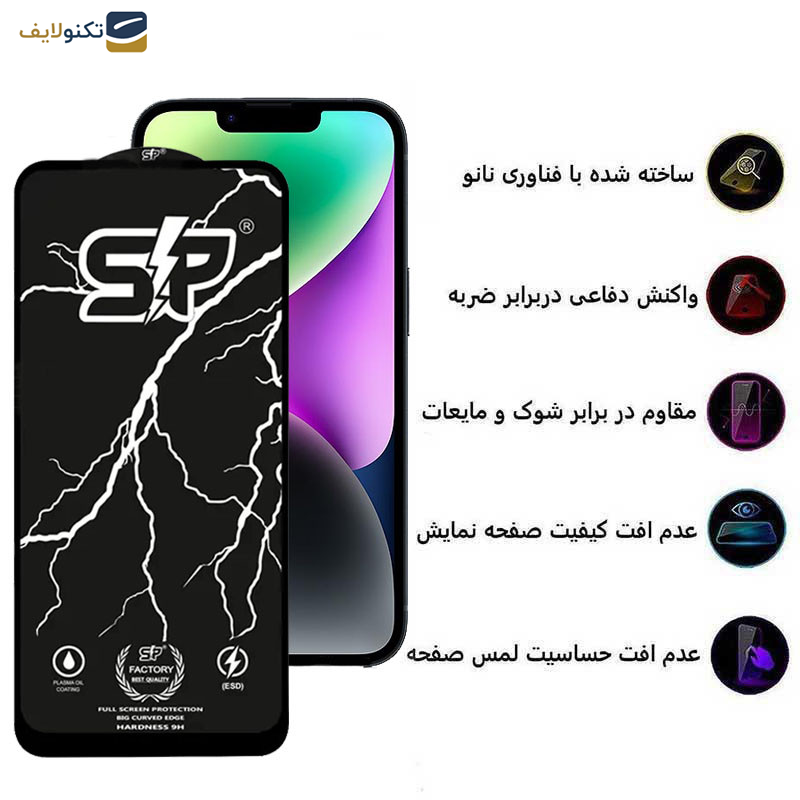 محافظ صفحه نمایش اپیکوی مدل SP Factory مناسب برای گوشی موبایل اپل iPhone 13 pro/ 14 / 13