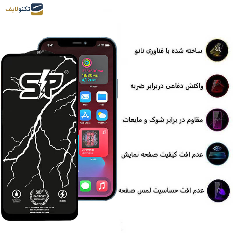 محافظ صفحه نمایش اپیکوی مدل SP Factory مناسب برای گوشی موبایل اپل iPhone 12 pro Max