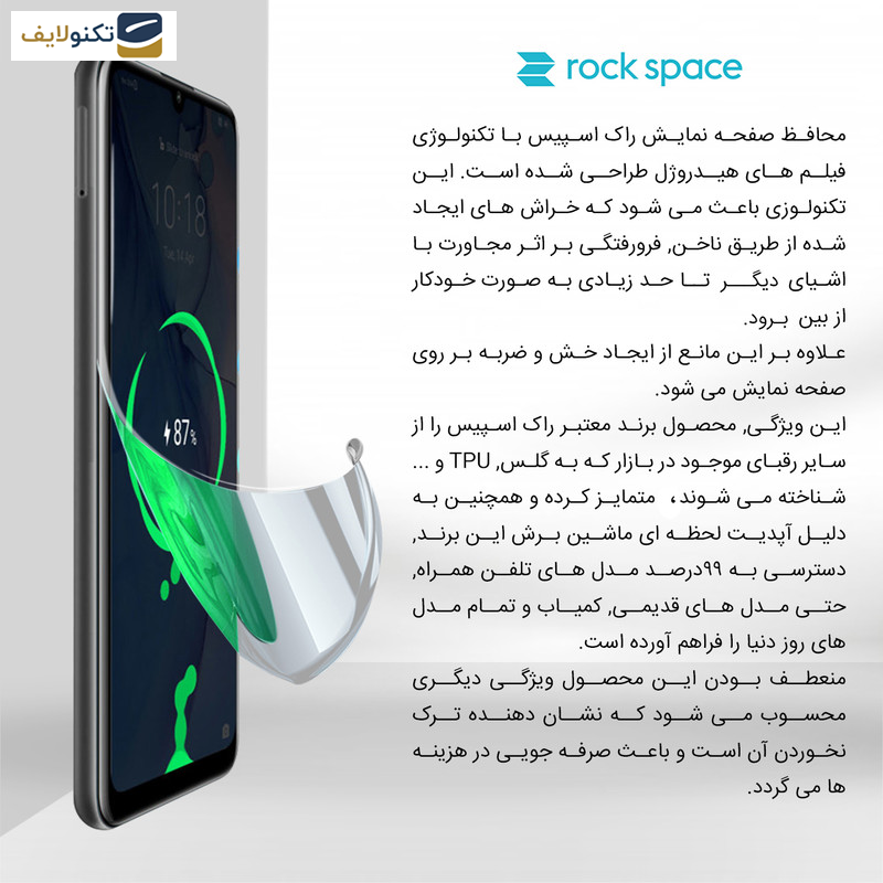 محافظ صفحه نمایش هیدروژل راک اسپیس مدل 180H-01Y مناسب برای گوشی موبایل سامسونگ Galaxy S23 Ultra 