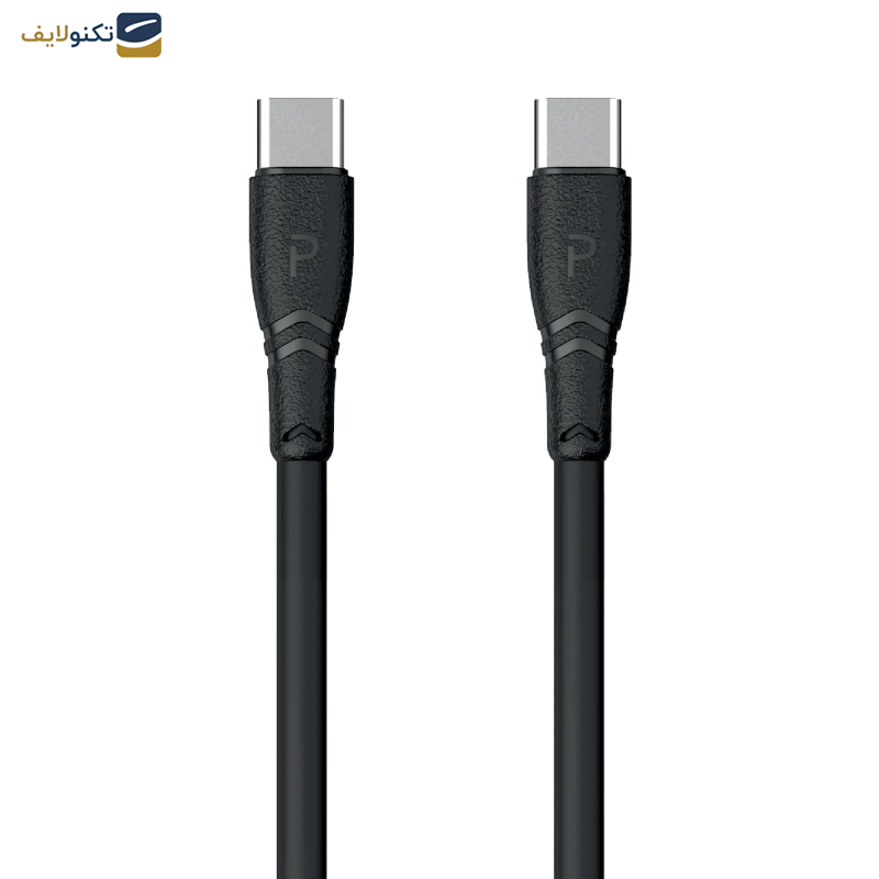 شارژر دیواری 20 وات پاوا مدل Solid به همراه کابل تبدیل USB-C