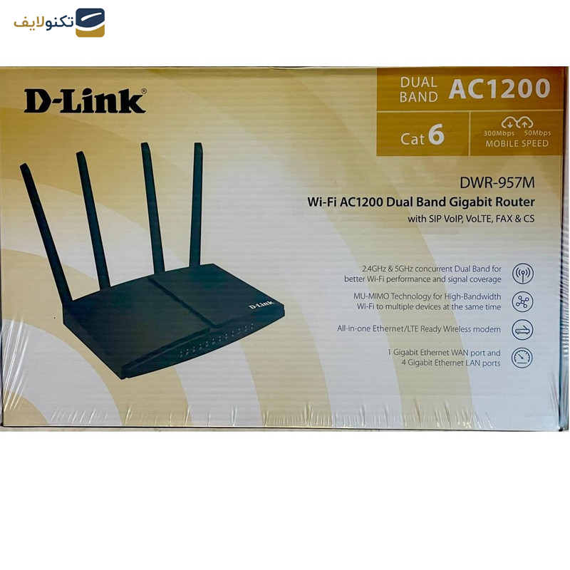 مودم روتر بی سیم 4G LTE دی-لینک مدل DWR-957M