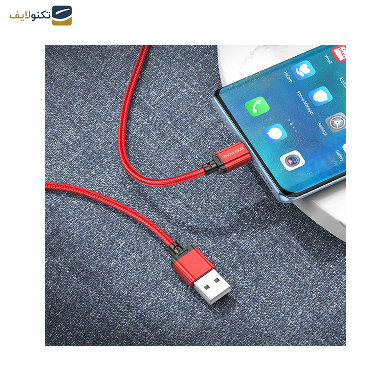 کابل تبدیل USB به USB-C بروفون مدل BX87 طول 1 متر