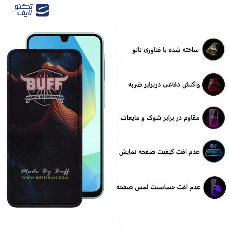 محافظ صفحه نمایش 5D بوف مدل Mountain-G مناسب برای گوشی موبایل سامسونگ Galaxy A16 5G/ A16 4G