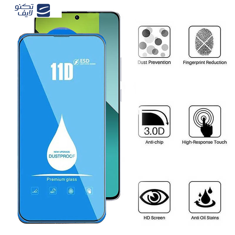 محافظ صفحه نمایش 11D اپیکوی مدل Blue ESD مناسب برای گوشی موبایل شیائومی Redmi Note 13 Pro 4G/5G / Note 13 4G/5G / Note 13R Pro 5G 