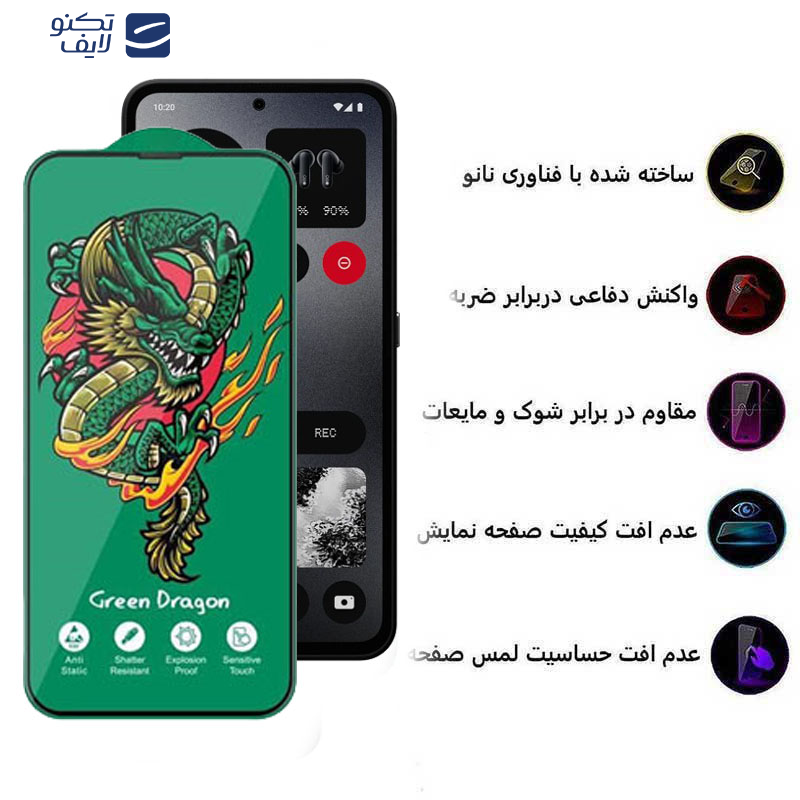 محافظ صفحه نمایش اپیکوی مدل Green Dragon ExplosionProof مناسب برای گوشی موبایل ناتینگ فون CMF 1