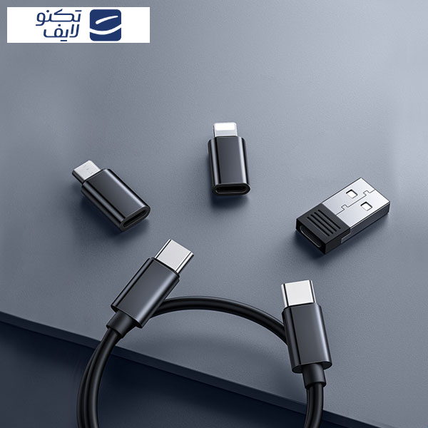 کابل تبدیل USB-C/USB به لایتنینگ/USB-C/MicroUSB مک‌دودو مدل WF-1720 طول 0.3 متر