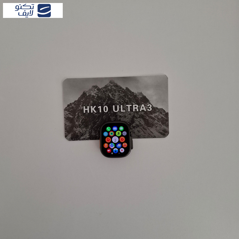 ساعت هوشمند ویرفیت مدل HK10 ultra3، سایز۴۹، دارای قابلیت های کنترل موسیقی، شمارنده ضربان قلب، گام شمار، قابلیت مکالمه مستقیم، پشتیبانی از زبان فارسی، بند سیلیکون