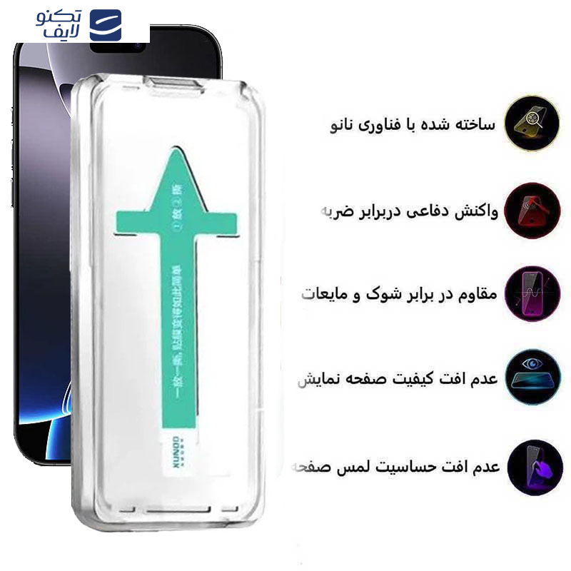 محافظ صفحه نمایش اپیکوی مدل Axe Easy install مناسب برای گوشی موبایل اپل iPhone 16 Pro Max