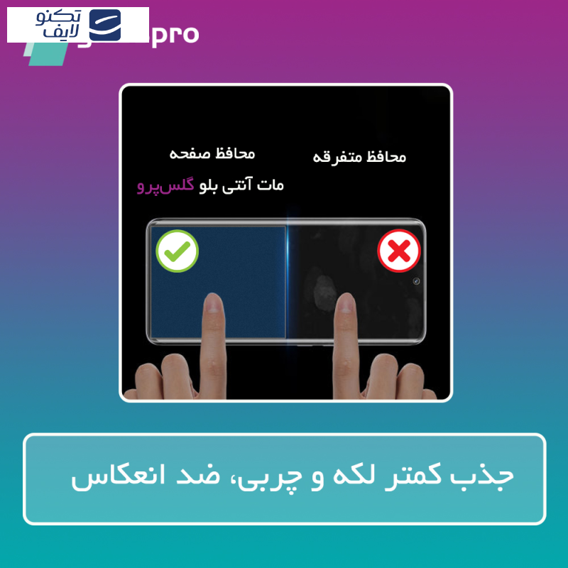 محافظ صفحه نمایش مات ضداشعه آبی گلس پرو مدل Resistant مناسب برای گوشی موبایل موتورولا Edge 50 Pro