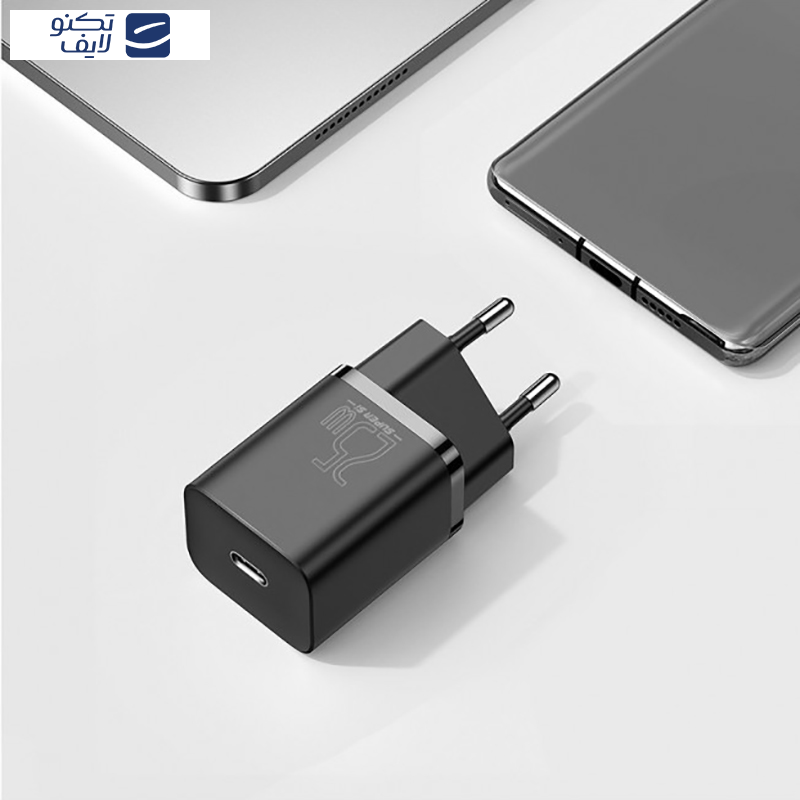 شارژر دیواری باسئوس مدل Super SI tzccsup-l01 به همراه کابل USB-C