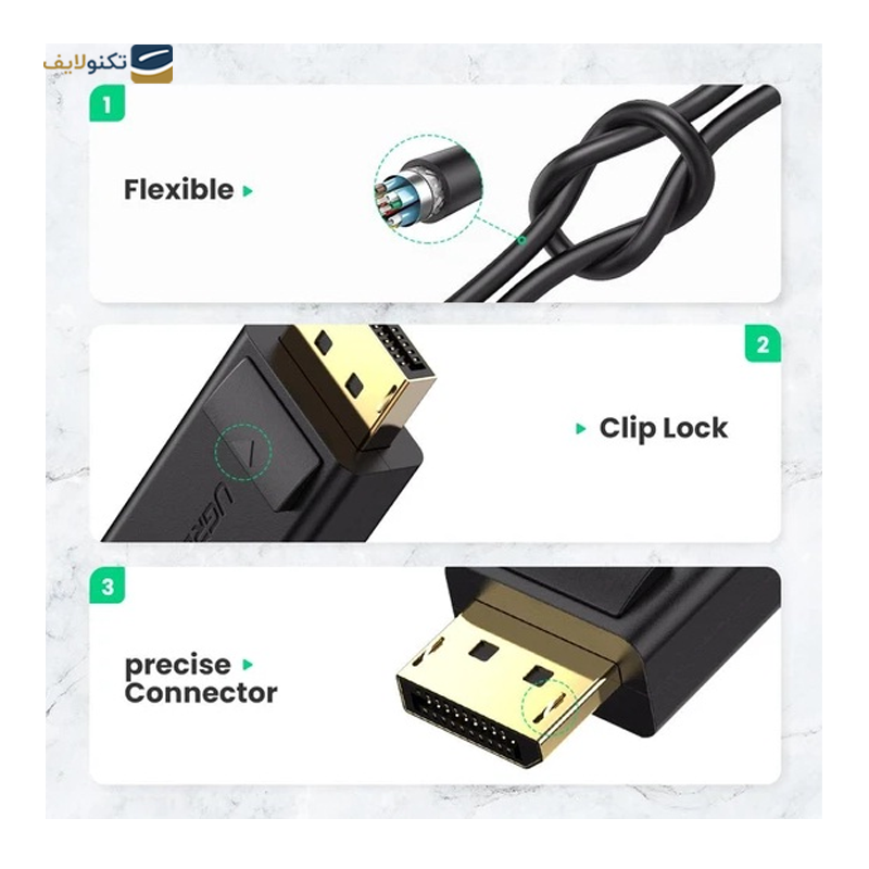 gallery-کابل تبدیل Display Port به HDMI یوگرین MM137 مدل 40362 طول 25 سانتی متر copy.png