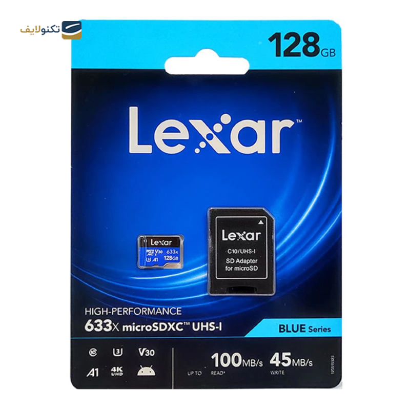 gallery-کارت حافظه microSDXC لکسار مدل 633X کلاس 10 استاندارد UHS-I U3 سرعت 100MBps ظرفیت 64 گیگابایت copy.png