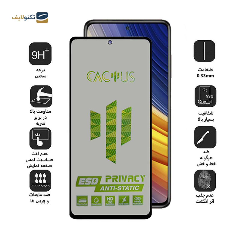 gallery-گلس حریم شخصی گوشی شیائومی Poco X3 اپیکوی مدل Cactus-ESD-Privacy copy.png