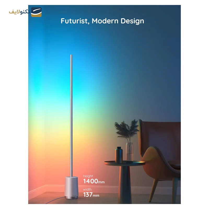 gallery-چراغ هوشمند گووی مدل RGBICWW Cylinder Floor Lamp H6078 copy.png