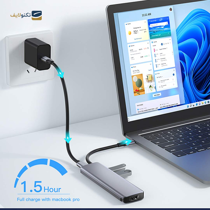 gallery-هاب USB-C ویوو 5 پورت مدل New Cyber CB005 copy.png