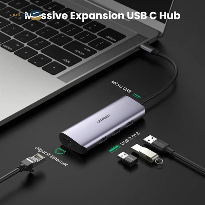 gallery-هاب USB 3 یوگرین 5 پورت مدل CM266 60812 copy.png