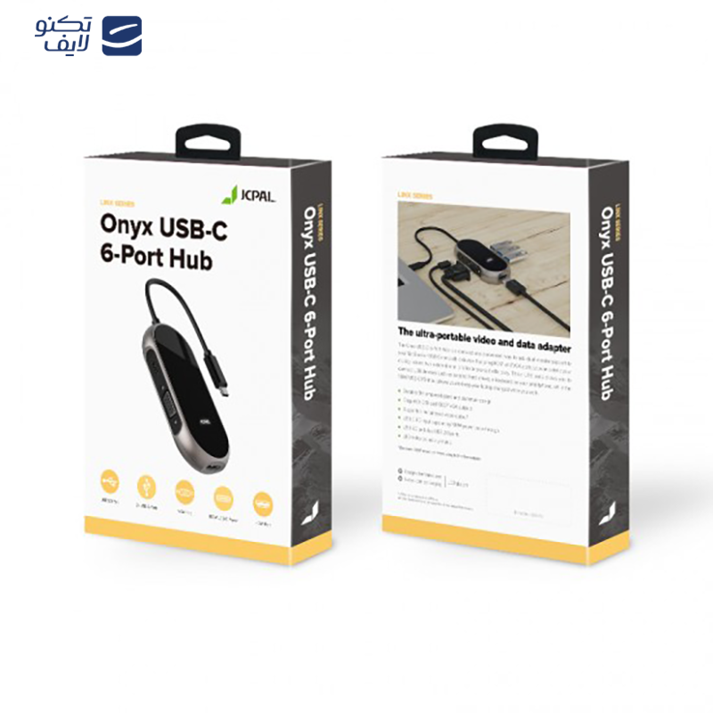 gallery-هاب USB-C جی سی پال 4 پورت مدل Onyx USB-C 4-Port Hub JCP6252 copy.png