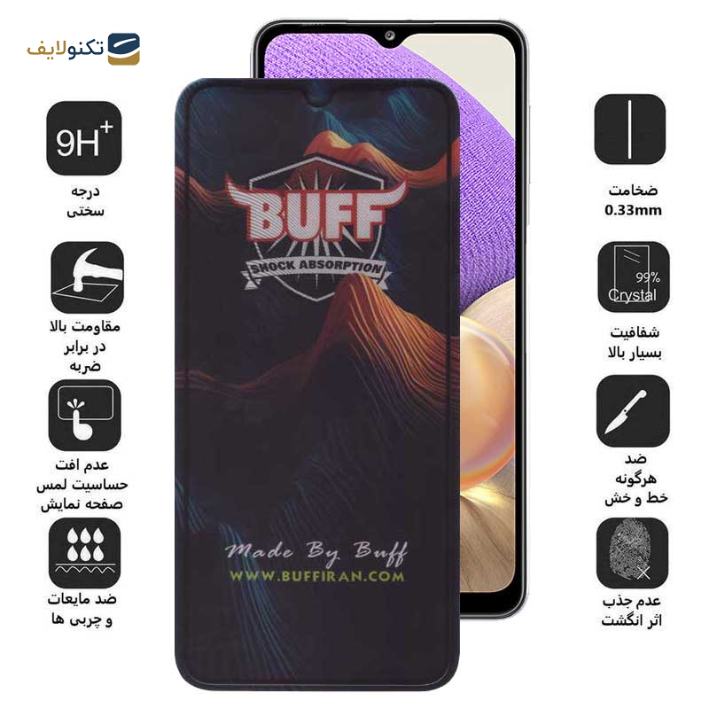 محافظ صفحه نمایش بوف مدل Mountain-G مناسب برای گوشی موبایل سامسونگ Galaxy A32 5G / A22 5G / A12 Nacho / A12 4G / A20s 4G