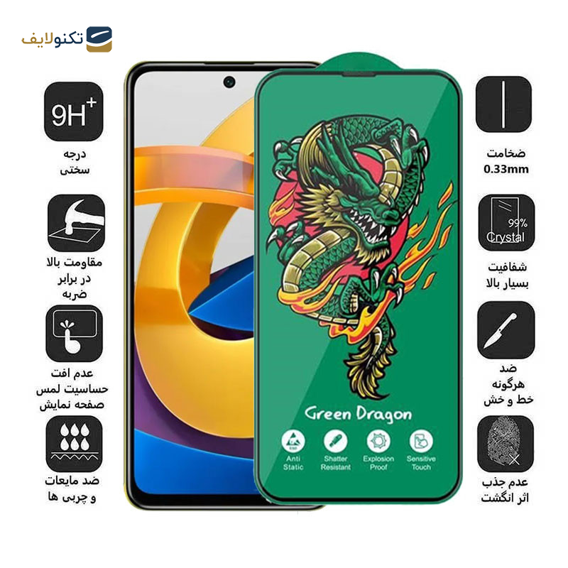 محافظ صفحه نمایش اپیکوی مدل Dragon ExplosionProof مناسب برای گوشی موبایل شیائومی Poco M4 Pro 5G/ Poco X4 GT/ Poco X3 GT