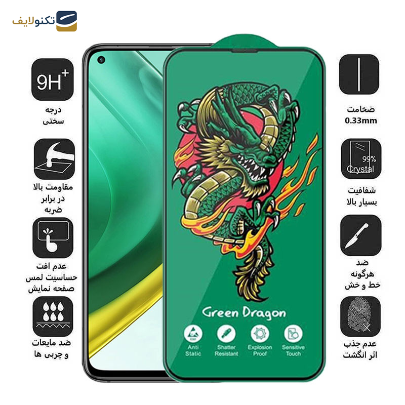 محافظ صفحه نمایش اپیکوی مدل Green Dragon ExplosionProof مناسب برای گوشی موبایل شیائومی Xiaomi Mi 10T Pro 5G/ Mi 10T 5G/ Redmi K30 / Poco F2 Pro/ Poco X2