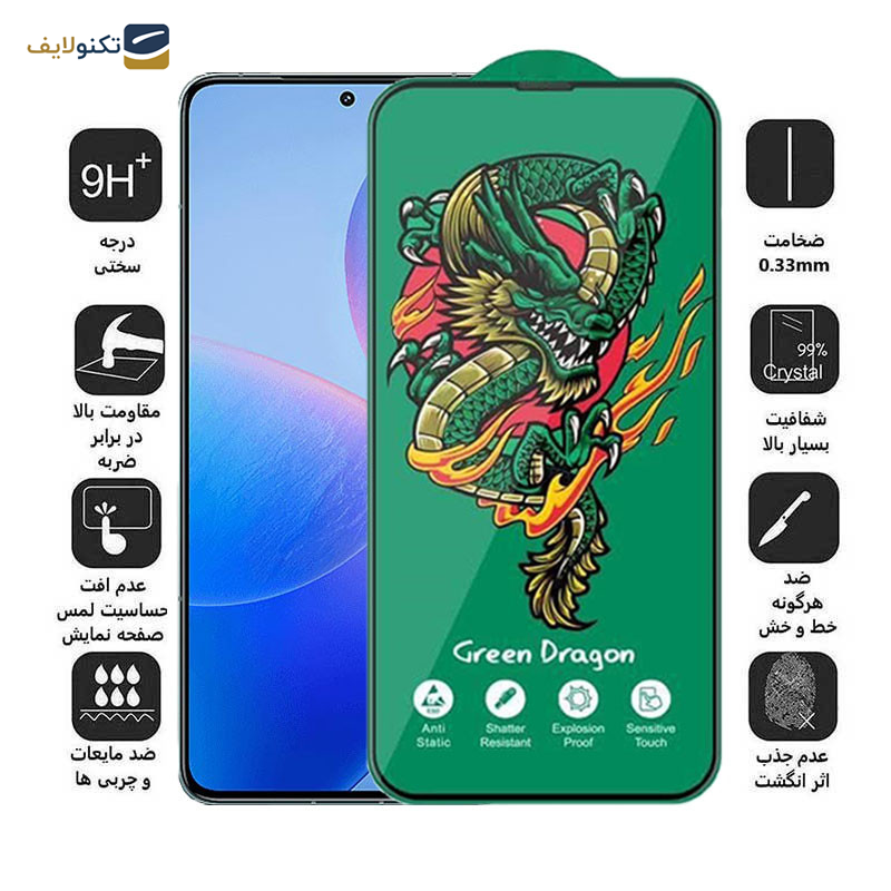 محافظ صفحه نمایش اپیکوی مدل Green Dragon ExplosionProof مناسب برای گوشی موبایل شیائومی Redmi K70 Pro/ Redmi K70 / Redmi K70E